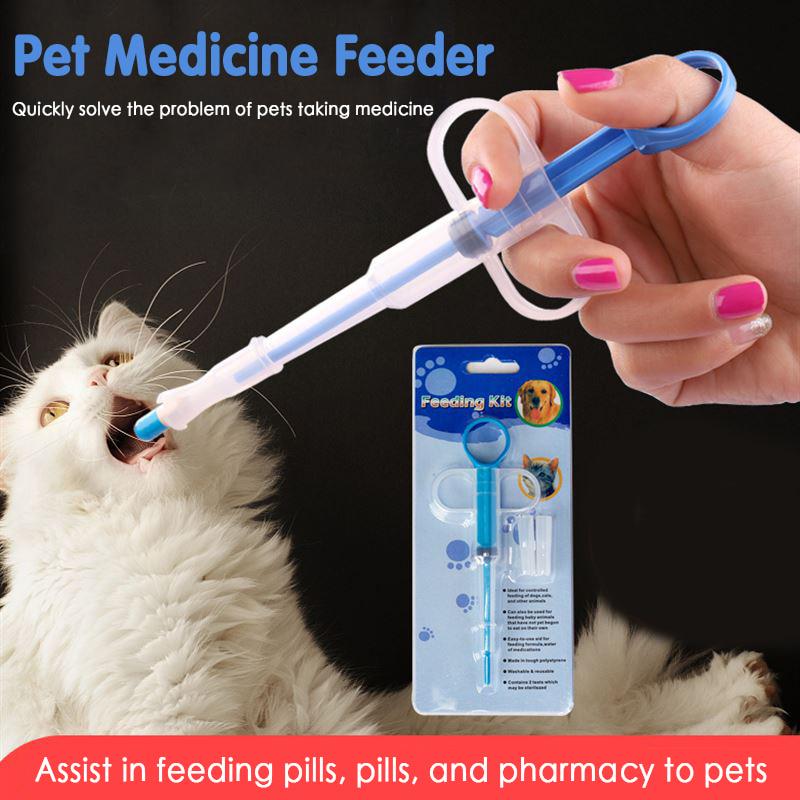 Pet Medicine Syringe Tablet Pill Push Dispenser Medicine Water Milk Syringe Dog Cat Tube Feeder Tools