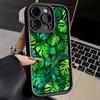 Чехол для телефона iPhone 17 Air 16E 15 16 Pro Max Летние растения Зеленый лист Чехол 14 Plus 13 12 Mini Мягкий корпус Силиконовый Fundas