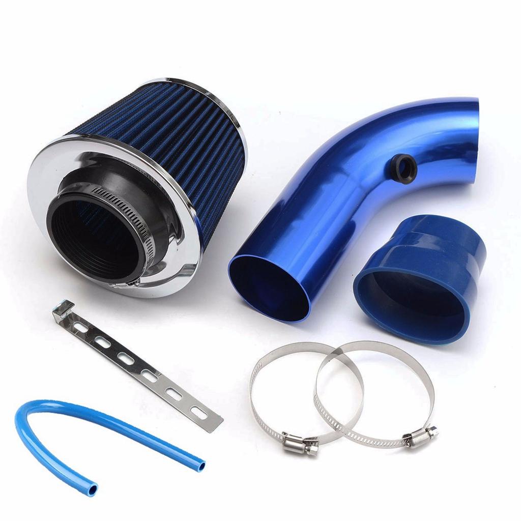 76mm 3inches Car Refitted Winter Mushroom Head Air Filter Intake Pipe Filter High Flow High Cold Air Filter Aluminum Pipe Kit