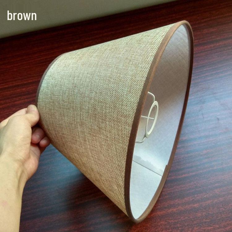 Льняной абажур для настольных, настенных, прикроватных или напольных ламп - Коллекция Feng Hong.