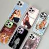 Чехол для телефона Singer S-Sabrina C-Carpenter Для iPhone 17 16 15 14 13 12 11 Pro Max Цвет Черный Матовый Чехол