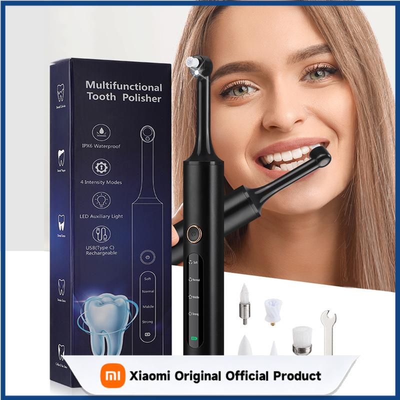 Xiaomi Электрический очиститель зубов Уменьшение зубного камня Налета Калькулуса Полировщик Машина для чистки полости рта LED Полировщик USB-перезаряжаемый Уход за полостью рта