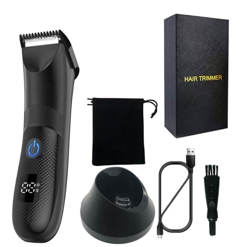 Мужской интимный триммер для волос в паховой области и лобковых волос, водонепроницаемый, влажный/сухой