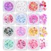 Ownest 12 Colors Holographic Chunky Glitter Gel Set Christmas Party Makeup Cosmetic Festival Eyeshadow Mixable, #00, 1 Piece
