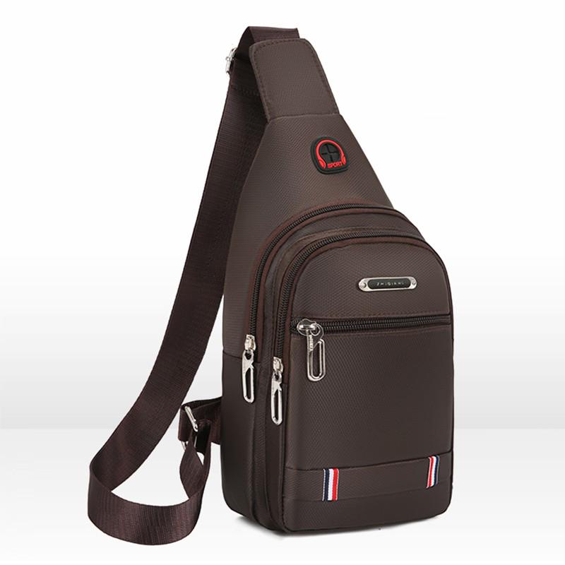 Canvas Casual Sports Small Backpack Oxford Cloth Shoulder Messenger Bag Chest Bag CLE