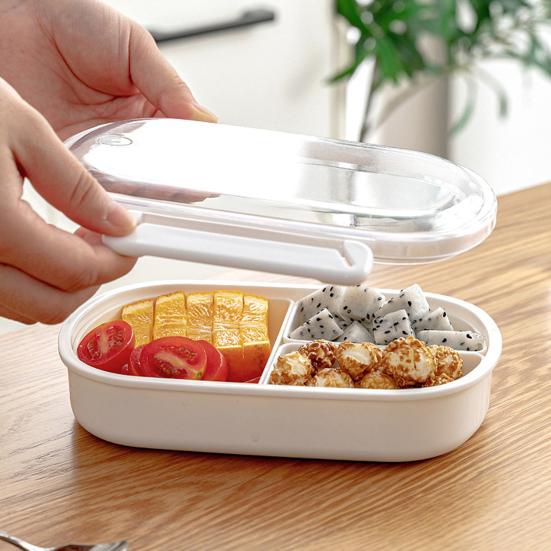 Герметичная коробка для бенто со съемными коробками, безопасная еда для еды с морозильной камерой из АБС-пластика