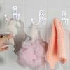 Bathroom Wall Hooks Iron Vintage Hooks for Clothes Hanging 6Pcs White