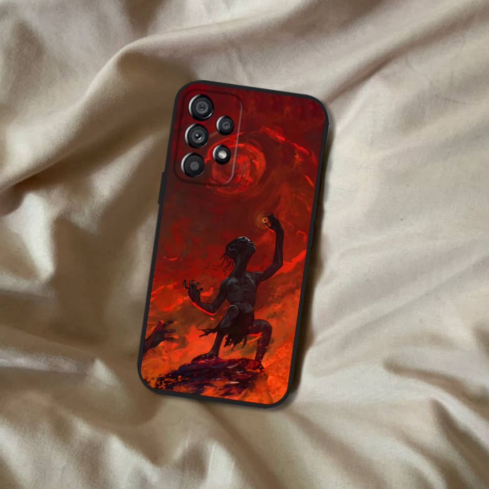 Чехол для телефона R-Rings Gollum-S Of L-Lord для Samsung Galaxy A20,A21s,A22,A31,A32,A52,A53,A72,73,A80, мягкий черный чехол