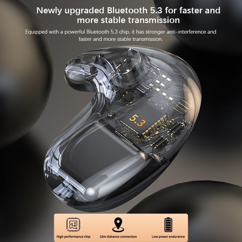 Bluetooth 5.3 Беспроводная гарнитура TWS Водонепроницаемые спортивные наушники Сенсорное управление Мини-наушники