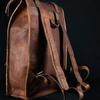 Рюкзак из козьей кожи, коричневый рюкзак, дорожная сумка унисекс из натуральной кожи