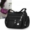 Bag Women's Large Capacity Shoulder Bag Waterproof and Wear Resistant Multi Pocket Commuter Leisure Outdoor Crossbody Bag
