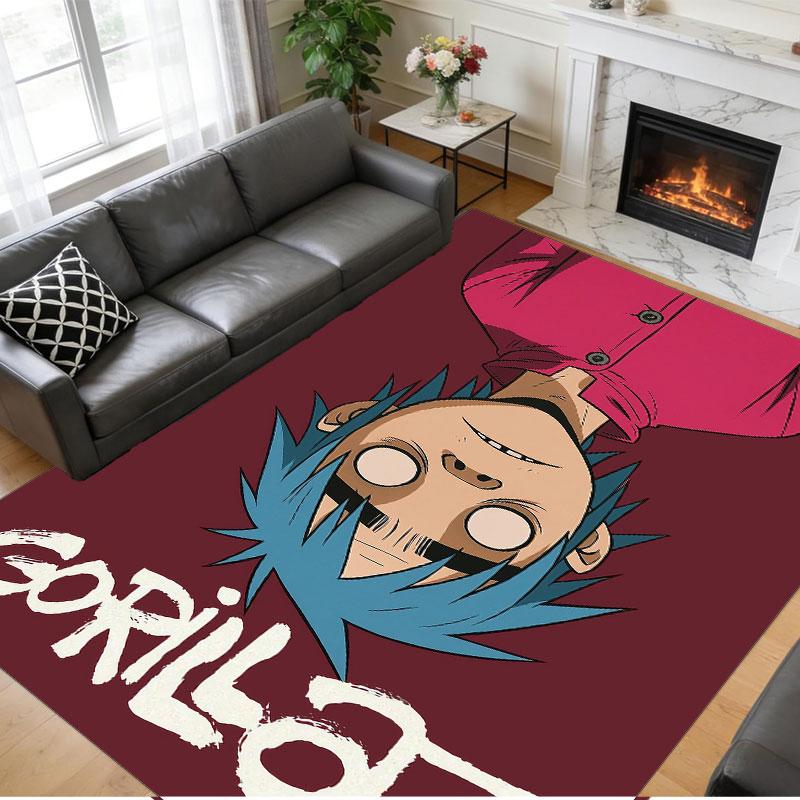 Crystal Velvet Rug Soft Non Slip Indoor Floor Mat Home DecorGorillaz