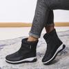 2022 зимние новые теплые зимние ботинки с боковой молнией, короткая трубка, однотонная непромокаемая хлопковая обувь