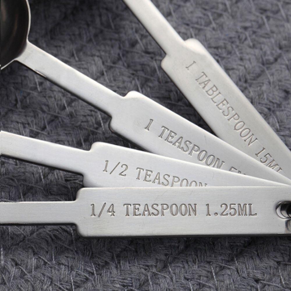 Kit Tableware Utensil Set Stainless Steel Measuring Spoons Scales Flour Scoop Measuring Cups