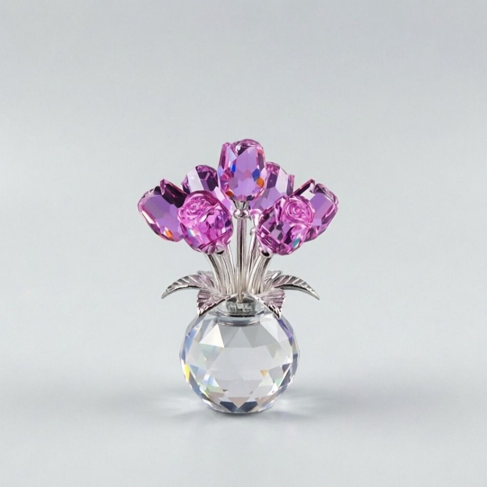 Eternal Bloom Crystal Rose Bouquet Simulated Flowers Eternal Rose Decoration  Mother's Day