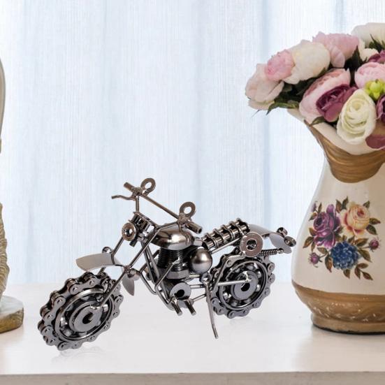 Decorative Stunning Fashion Collectable Perfect Craft Motorcycle Art Model Metal Motorcycle Art
