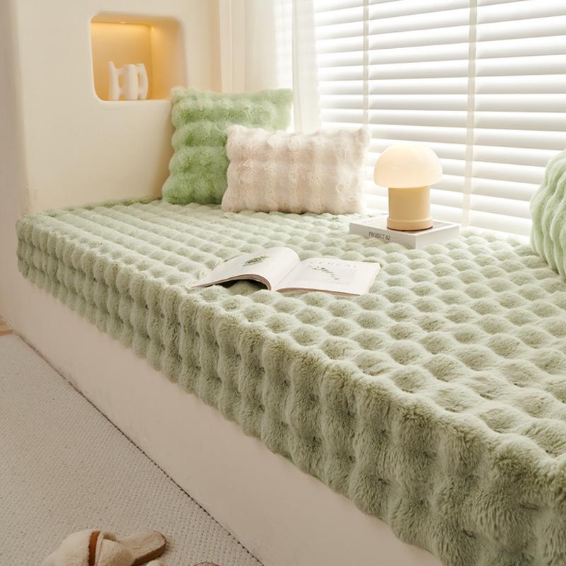 Зимняя утолщенная подушка в стиле Ins, оконная подушка с кроликом, плюшевая подушка для балкона, спальни, татами