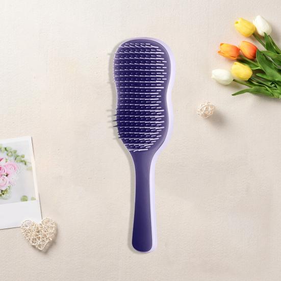 Массажная расческа на воздушной подушке с мягкой щетиной, парикмахерская расческа с длинной ручкой для предотвращения спутывания волос, антистатическая щетка для массажа кожи головы для женщин