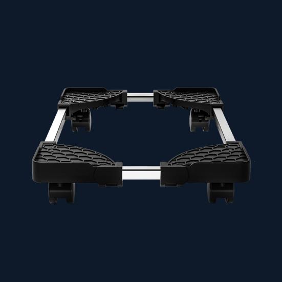 Computer Tower Stand with 4 Locking Caster Wheels Adjustable Heavy Duty Metal Computer CPU Holder Home Office Ventilated PC Tower Cart Floor Stand