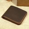 Fashion Genuine Leather Men's Wallet Retro Handmade Wallet for Men Durable Real Leather Purse for Men Coin Purse Wallet