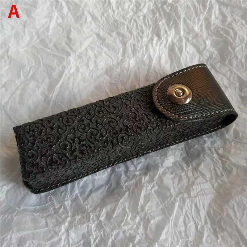 Classic Leather Presbyopic Glasses Case Women Elegant Leather Glasses Box Suitable for Narrower Glasses