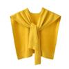 Core Yarn Knitted Shawl Female Spring and Autumn with Shoulder Color with Shoulder Thin Cardigan Summer Knot False Collar Scarf