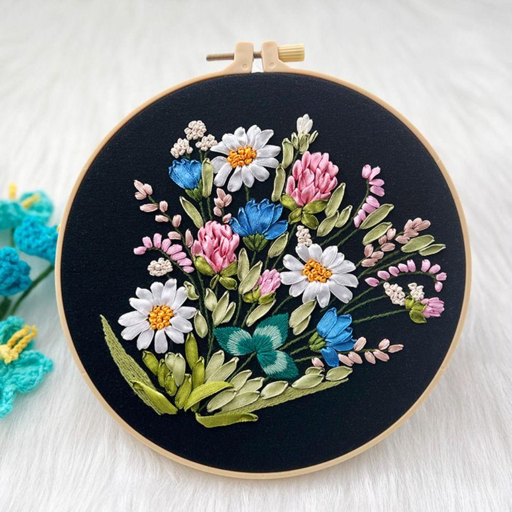 Лента Наборы для вышивания лентами Наборы для вышивания ручной работы Новые наборы для вышивания