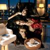 The Vampire Diaries Print Blanket - Soft & Comfortable, for Bedroom, Travel, Sofa, Home Decoration - Birthday Christmas Gift for Friend