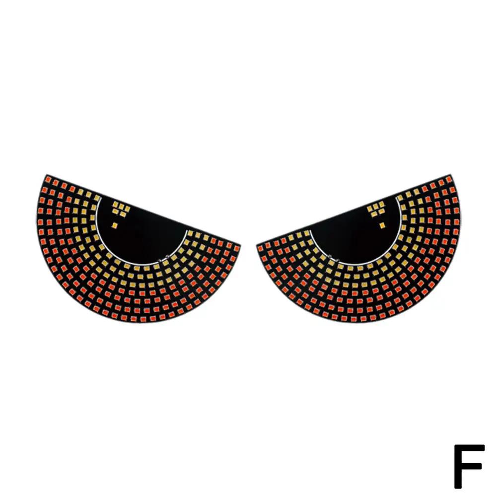 Car Windshield Glow Flexible LED Panel Devil Eyes Light LED Signal Lights Flashing LED Decoration Light For Car Windshield F6V0