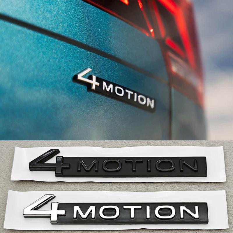 RUNTB1 3D ABS Car Styling 4MOTION V6 Logo Sticker Body Badge Tail Decal For VW Tiguan Touareg Golf Passat R32 Atlas Arteon Accessories