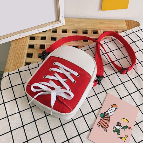 Женская холщовая сумка через плечо, повседневная маленькая сумка через плечо, холщовая сумка через плечо с дизайном обуви