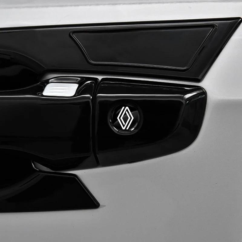 2026 Hot For Renault Hub Caps New Car Lock Keyhole Stickers Door Lock Protect Car Stickers For Renault koleos duster megane loga