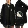 Oversized Hoodie Death Note Zip Up Hoodie Moletom Feminino Casual Streetwear Sweatshirts Vetement Homme Anime Tops Jackets