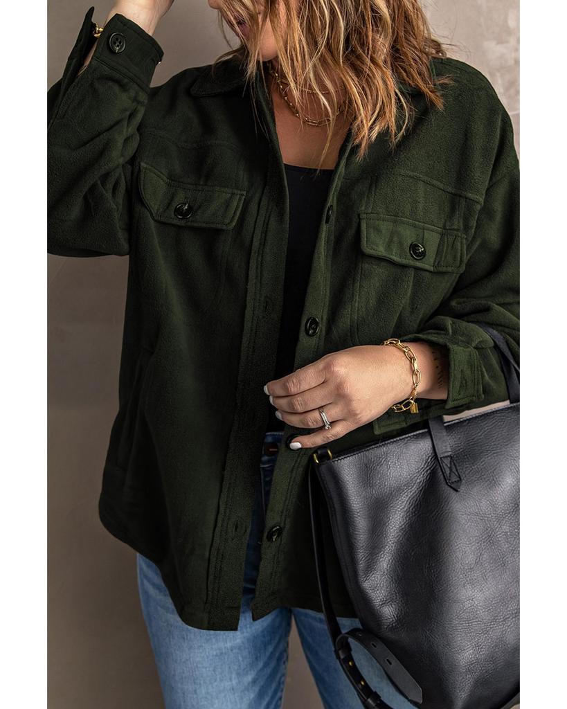 Azura Exchange Buttoned Shirt Jacket