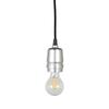 Dulton Aluminum Socket Cord, Black, Simple and Sturdy, Original Socket Cover, Ceiling Light, Lighting Lamp, Ceiling Mount, 97cm Cord Length,