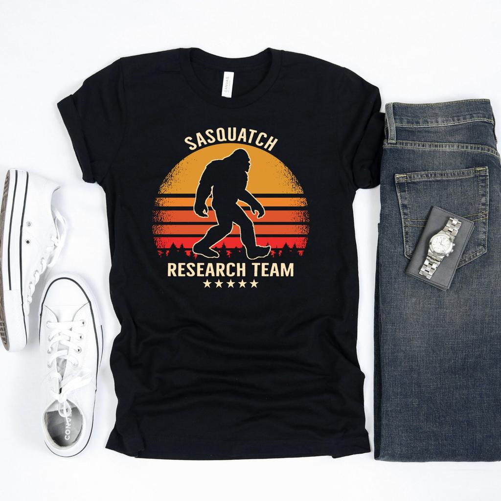 Sasquatch Research Team T-Shirt, Bigfoot Apparel