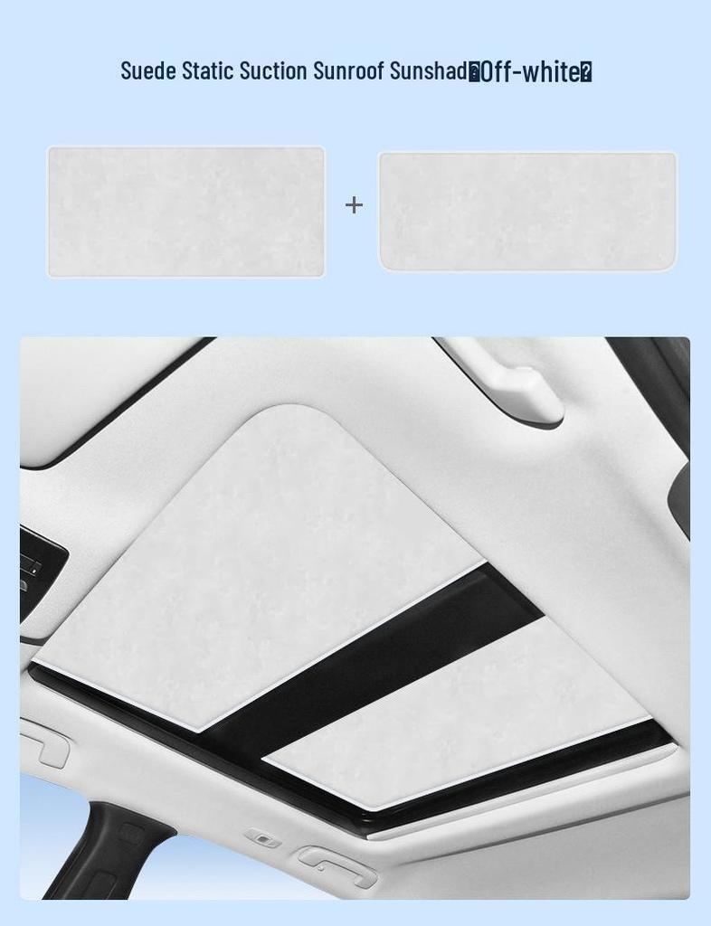 Compatible with Nissan Qashqai 25 Models: Opaque Sunroof Sunshade for Heat Insulation, Sun Protection, and Privacy.