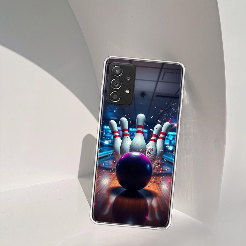 Чехол для телефона с развлечениями в боулинге для Samsung A54 A57 A37 A17 A14 A15 A12 A24 A34 A55 A35 A25 A52S A07 A05S A04S A22 A