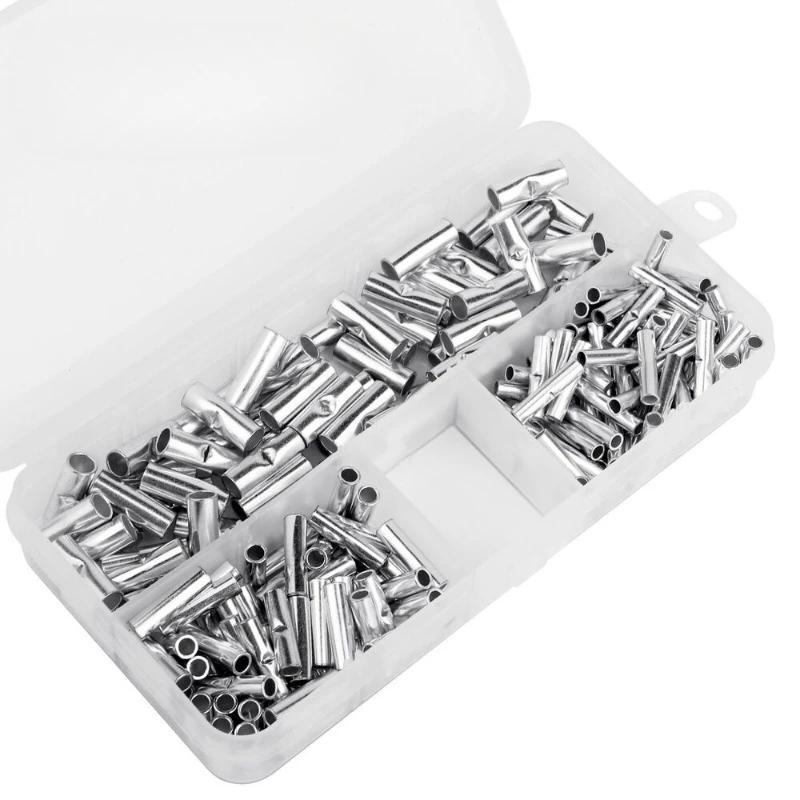 200 Pairs of Wiring Connectors Without Insulation Retainer Cable Terminal Copper Bare Tin Crimp Terminal