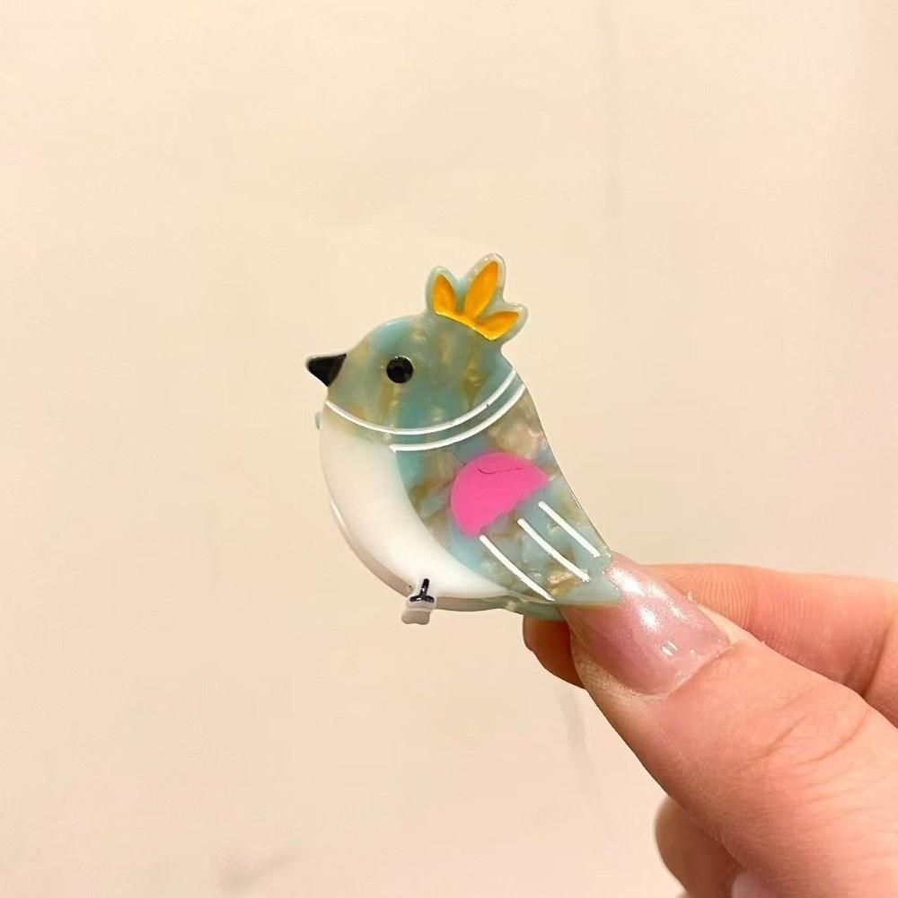 Mini Size Bird Hair Claw Acetate Women's Hairpin Cute Hair Clip