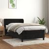 VidaXL Divan Bed with Mattress Black 100x200 Cm Velvet 3127417