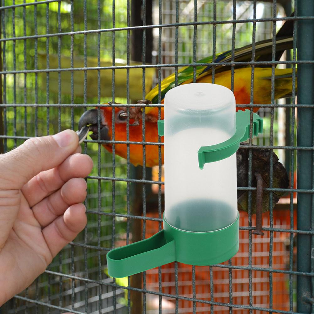 12Pcs Bird Cage Water Dispenser Automatic Spillproof ABS Material Easy Clean for Parakeet Pigeon Quail Parrot Pet Drinking