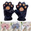 Plush Women Winter Gloves Bear Paw Cat Paw Gloves Fashion Furry Mittens Cosplay