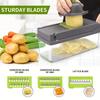 Vegetable Chopper Slicer 14-in-1 with Spice Chopper Set 7 Blades Veggie Dicer Onion Fruit Cutter