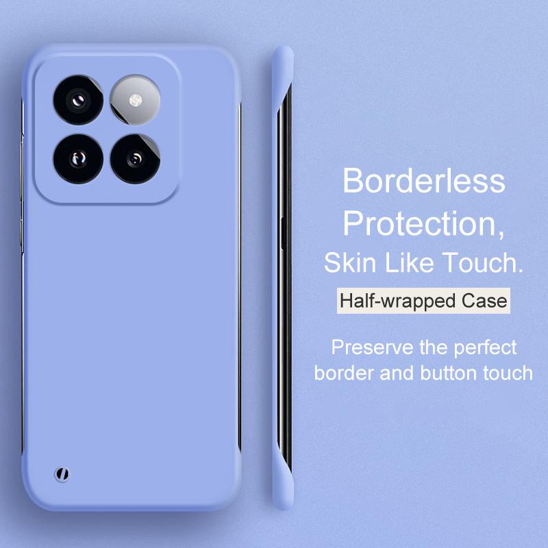 Ультратонкий жесткий чехол из ПК без рамок в карамельном цвете для Xiaomi Mi 14 13 13T 12 12X 12S 11 11T 11i 11X Pro Lite Ultra Back Cover Coque