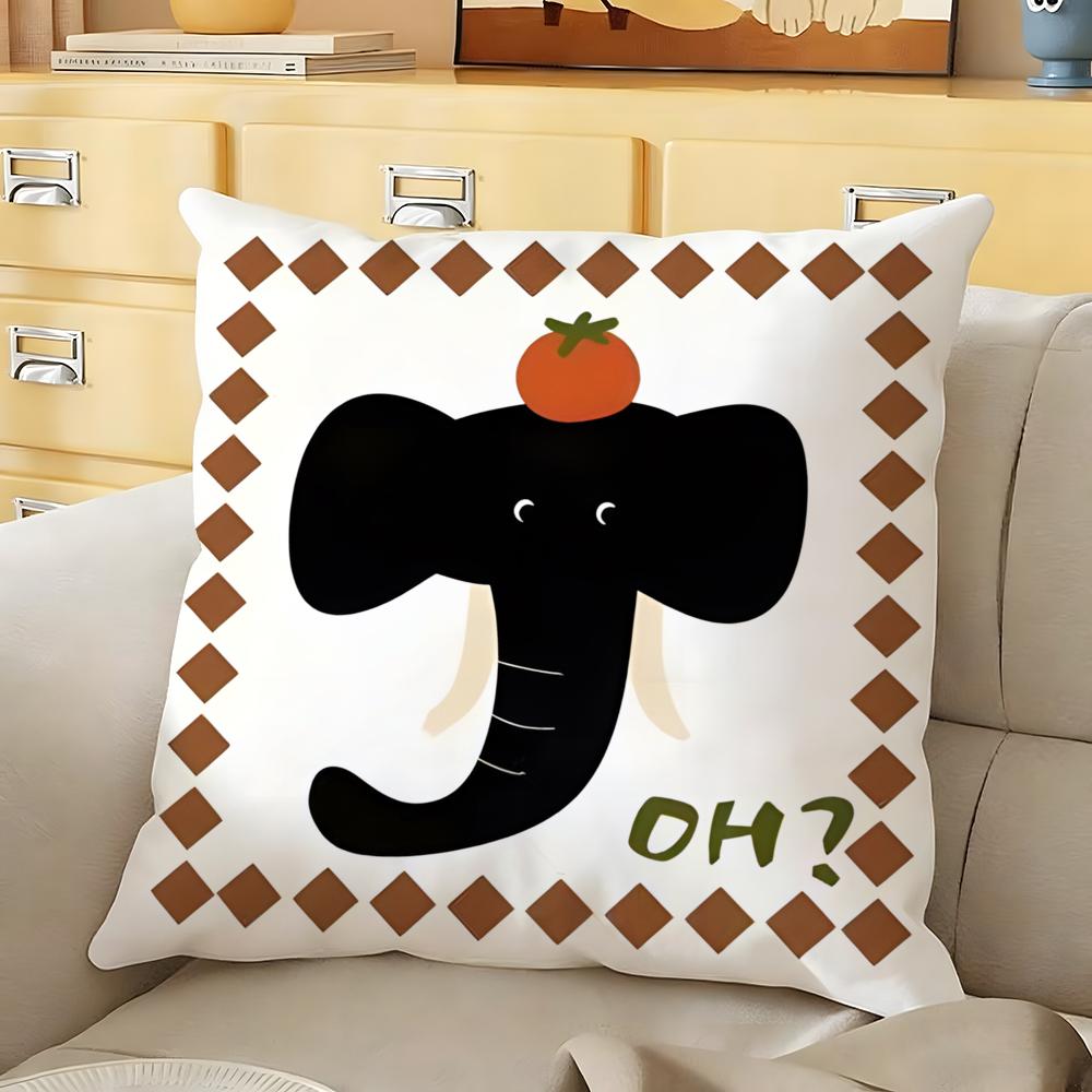 Classic Vintage Pattern Cushion Cover Soft Durable Reversible Pillow Cover Home Car MultiScene Daily Comfort Pillowcase
