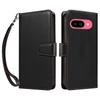 For Google Pixel 9a Case RFID Blocking Leather Wallet Flip Phone Cover with Wrist Strap