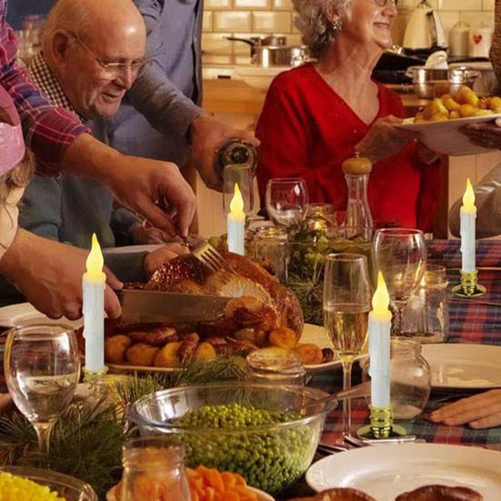 12 шт. подвесных плавающих свечей с пультом дистанционного управления Magic Flameless Taper