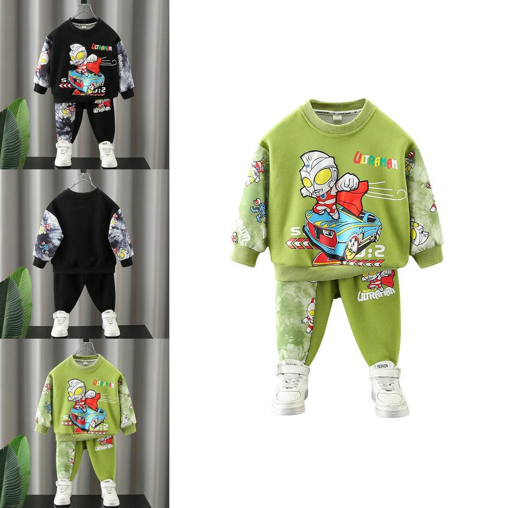 Stylish Ultraman Boys Clothing Set For Kids Spring And Autumn 2024 Comfortable Outfit