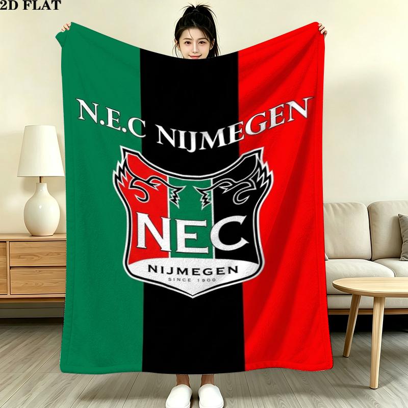 Nec Nijmegen Print Flannel Blanket, High quality Comfortable for All Seasons, Home Decor, Warmth and Comfort, Perfect for Christmas Gifts